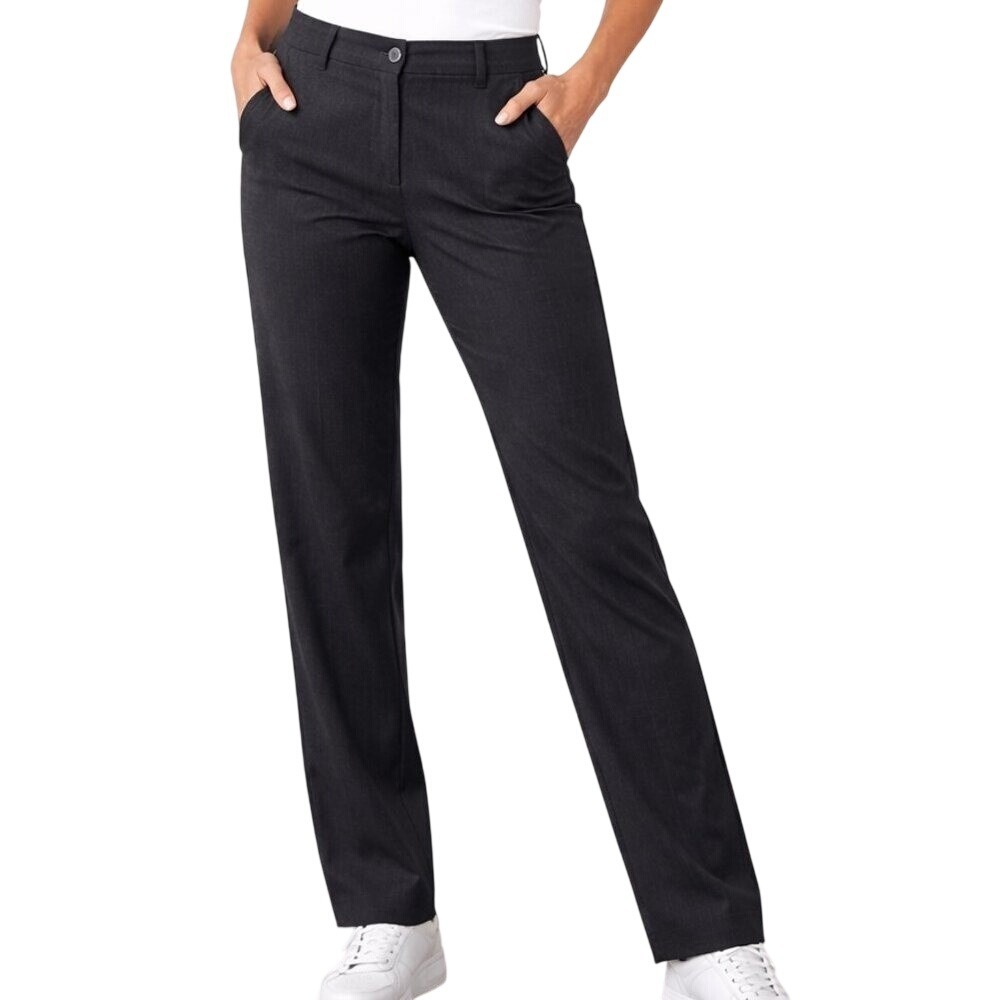 Bossini Pants Womens 28 Gray Straight Leg Stretch Trousers‎